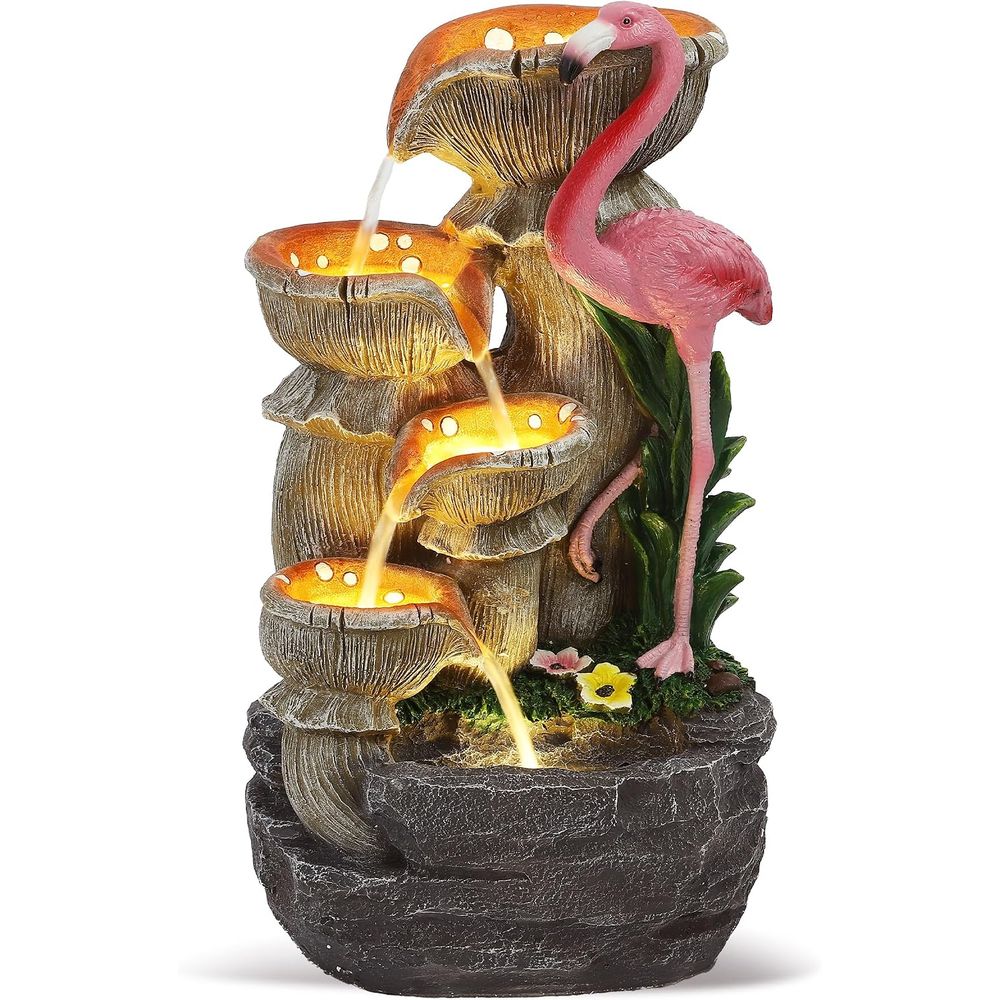 Lighting Decor House - 5-ярусный садовый водопад с 5 светодиодными