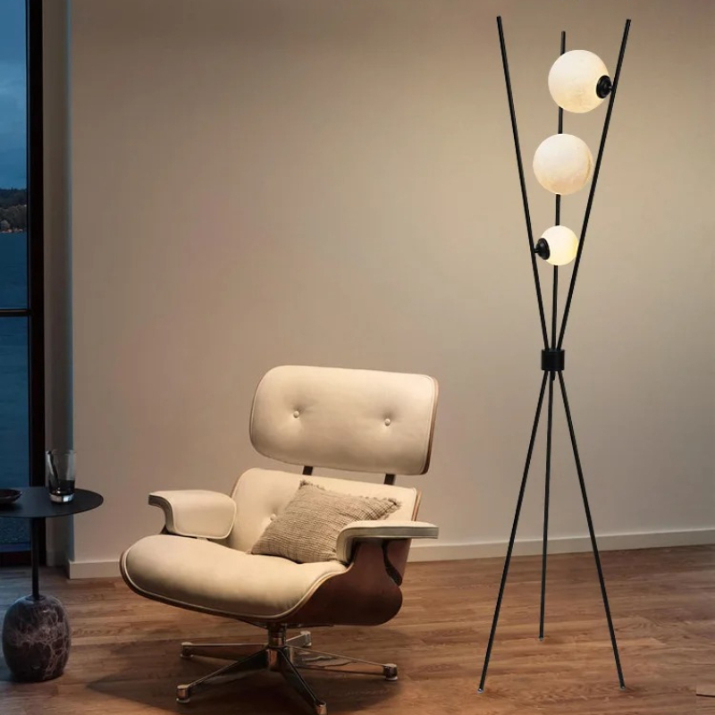 Floor Lamp Tripod - Напольный светильник-штатив в дизайне «Луна»: элегантный,