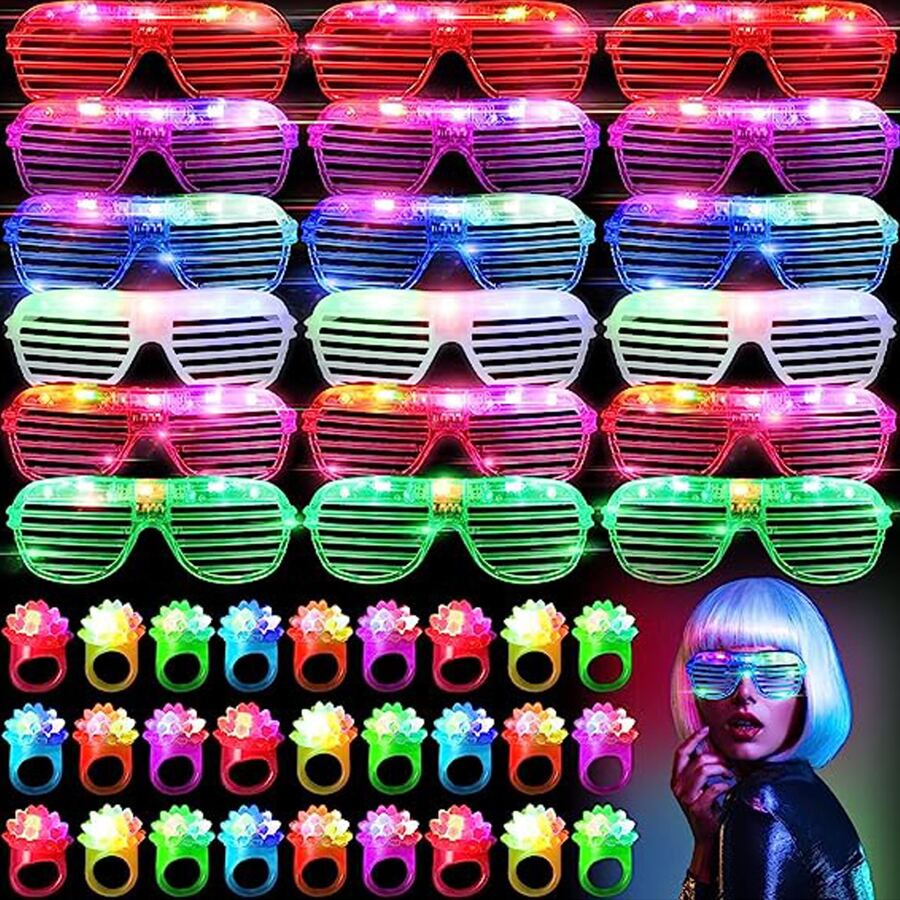Lighting Jockey - 10-50 шт. светодиодные очки с подсветкой,