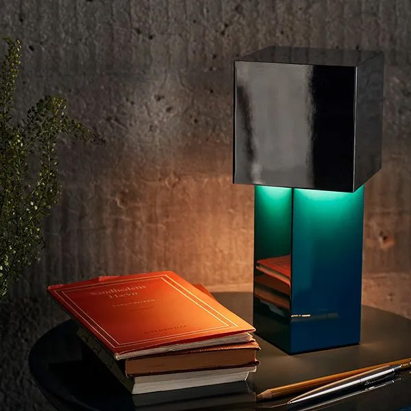 Geometric Lamp Shade - Перезаряжаемая геометрическая металлическая настольная лампа с