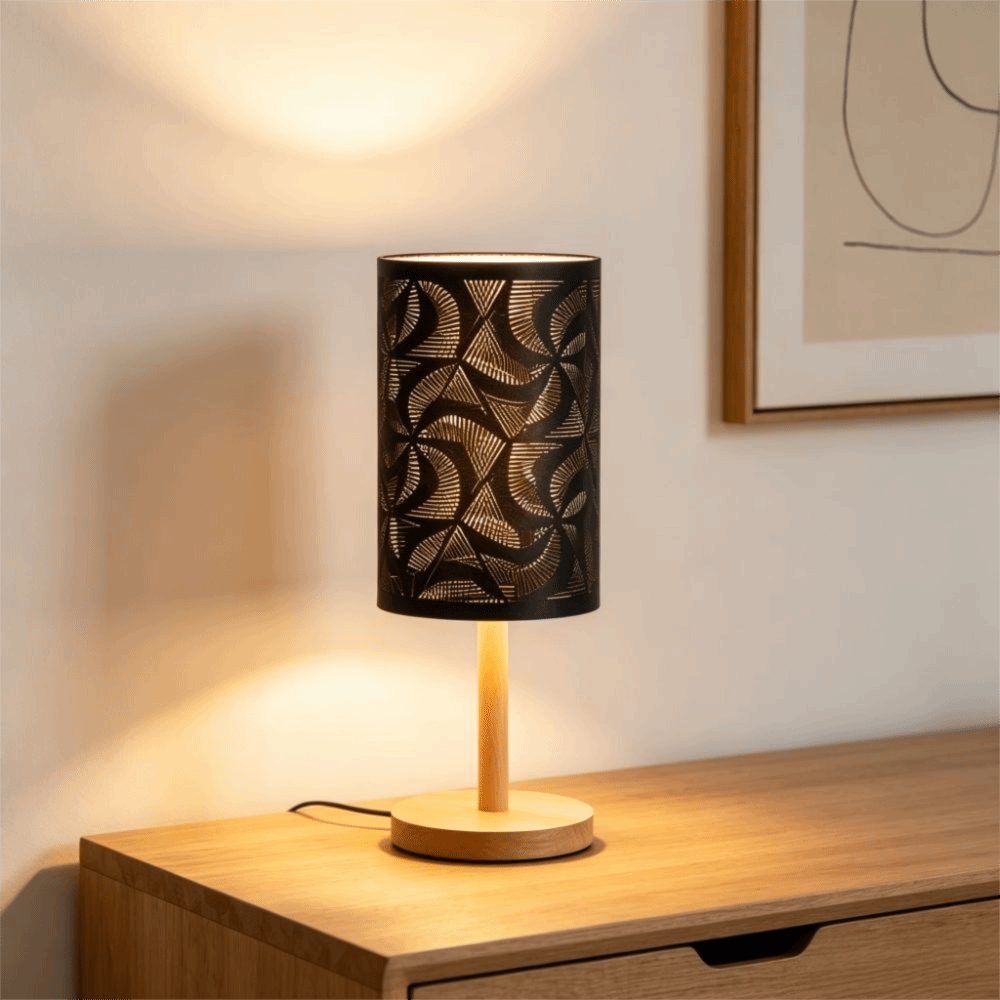 Geometric Lamp Shade - Простой железный абажур с геометрическим узором,