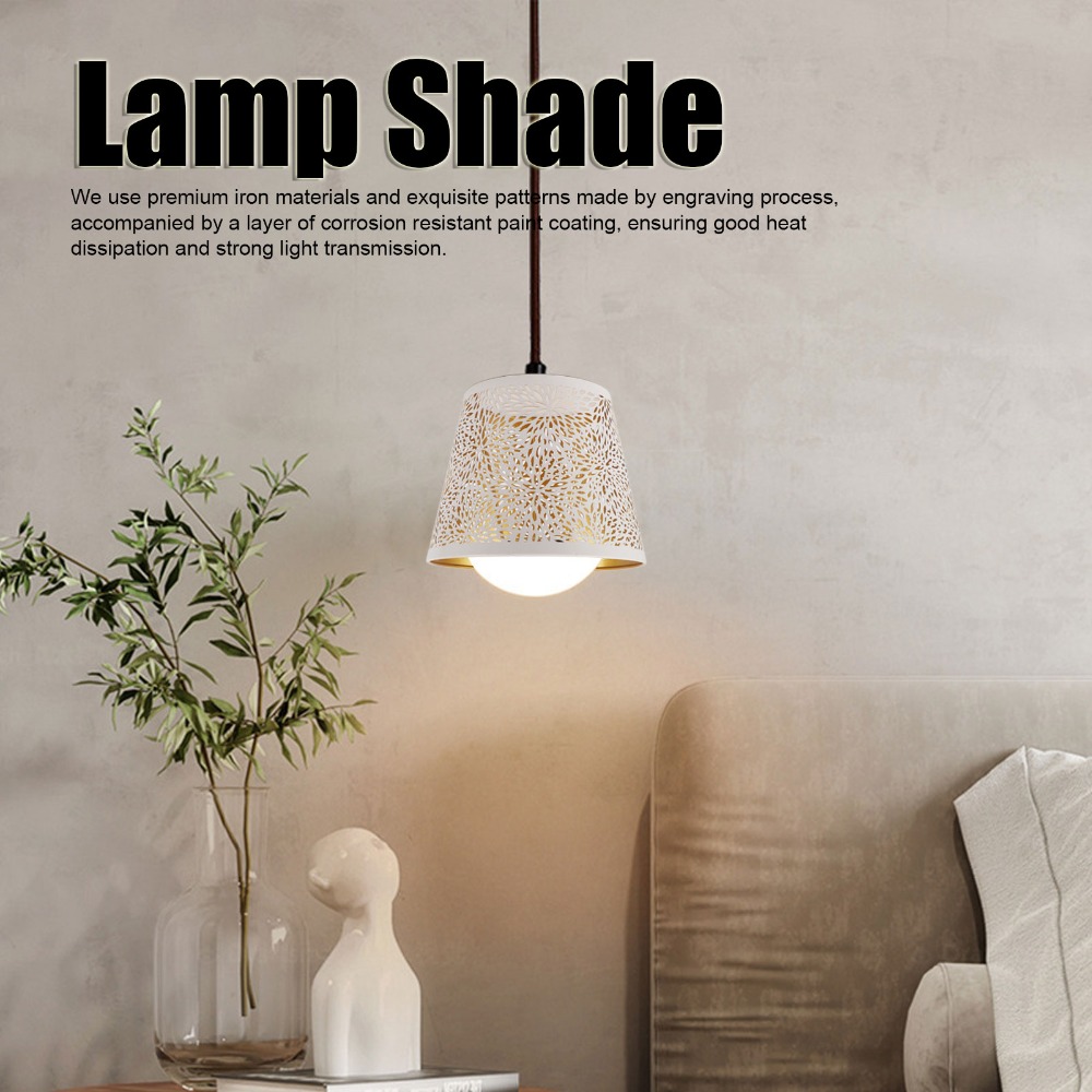 Geometric Lamp Shade - Простой железный абажур с геометрическим узором,