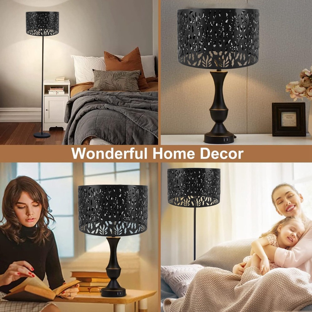 Geometric Lamp Shade - Простой железный абажур с геометрическим узором,
