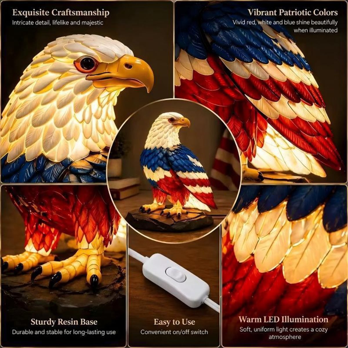 Home Decor Lighting Manufacturer - Настольная лампа PHONE&GEAR Eagle из смолы,