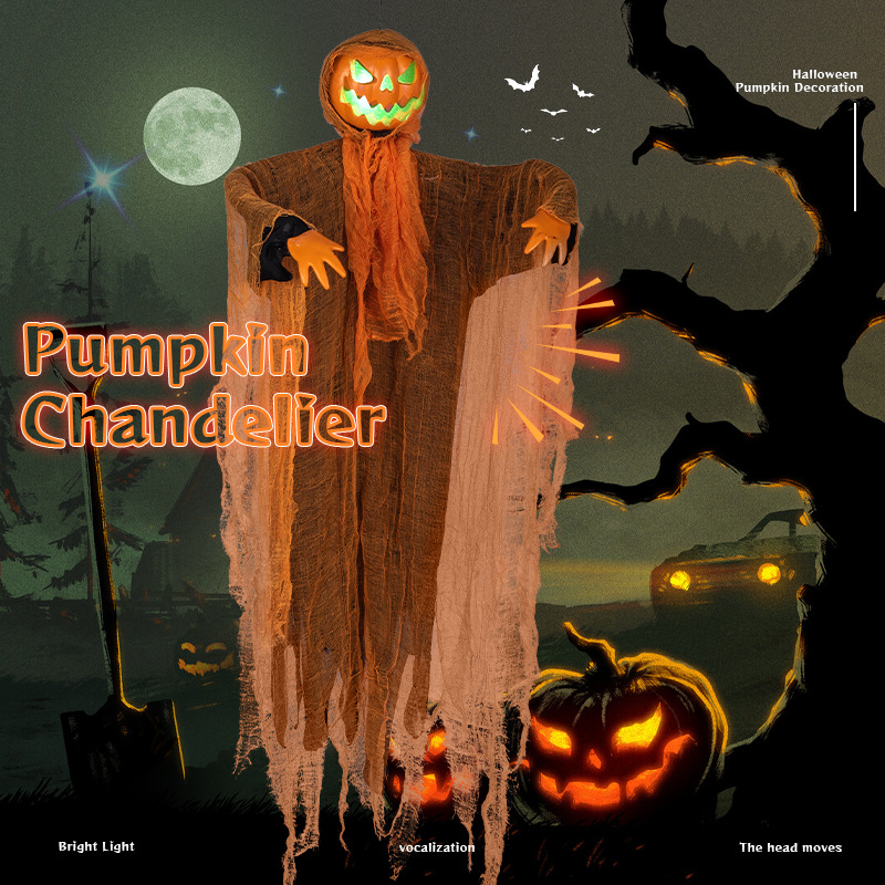 Lighting Decor House - Хэллоуинские украшения для вечеринки: подвесной призрак