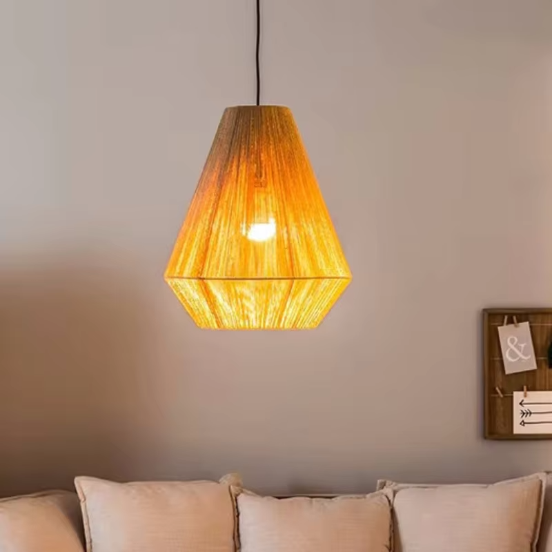 Подвесной светильник из ротанг – обзор и цена Geometric Lamp Shade