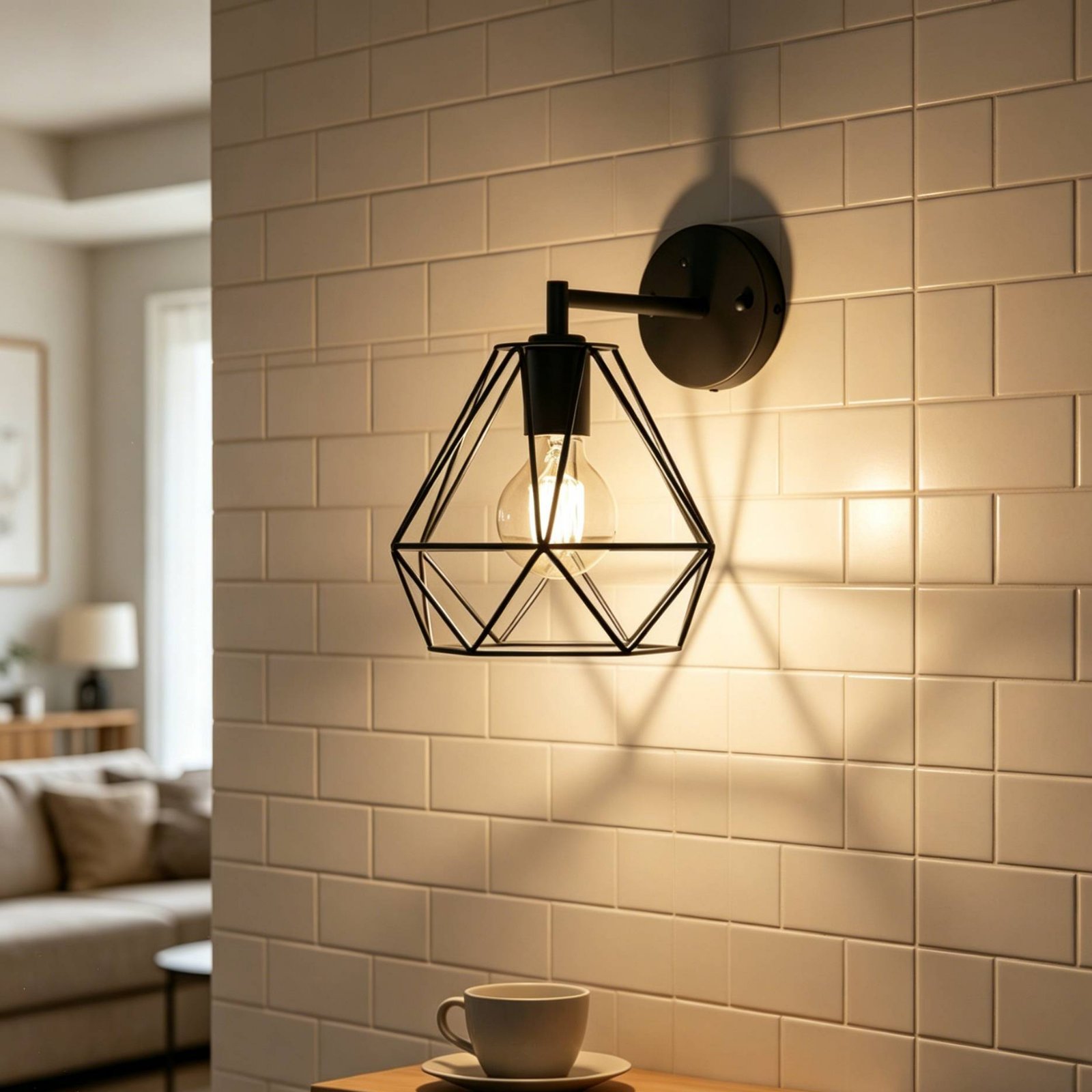 Абажур в форме бриллианта, мин – обзор и цена Geometric Lamp Shade