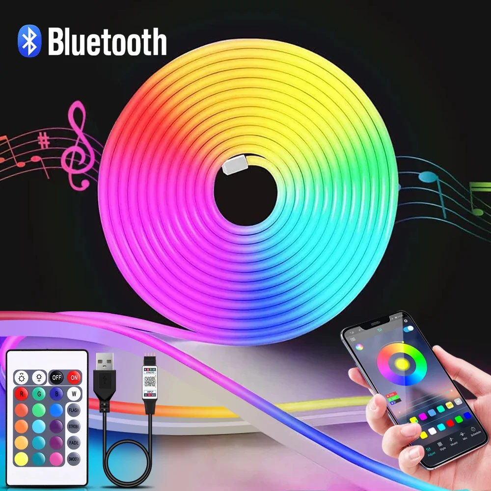 1-5 м RGB светодиодный неоновы – обзор и цена Lighting Decor For Home